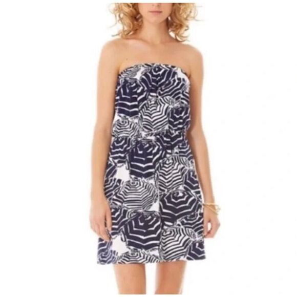 Lilly Pulitzer Oh Cabana Boy strapless Atwood S dress - Picture 1 of 5